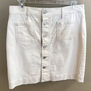 LOFT button-up skirt